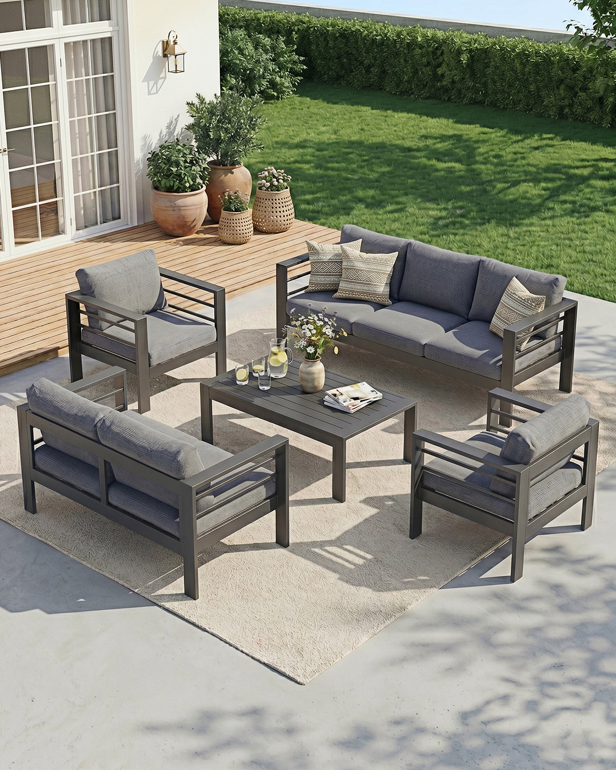 Gartenmöbel 5-tlg. für 6-7 Personen