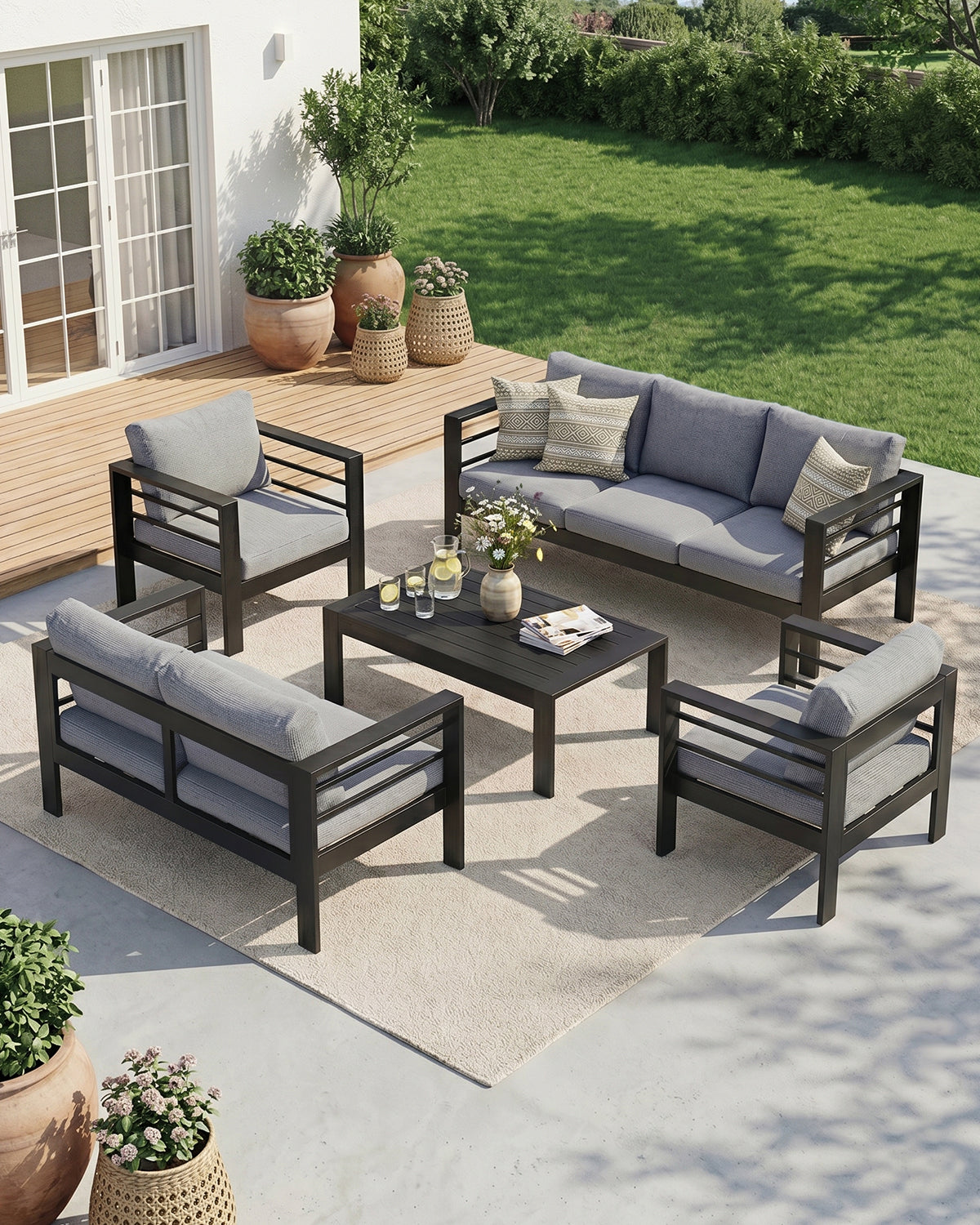 Gartenlounge Set für 6-7 Personen