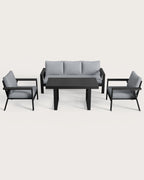 MEXO Gartenmöbel Set 4-tlg. 5–6 Personen