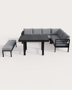 MEXO Gartenlounge 5-tlg. 6–8 Personen