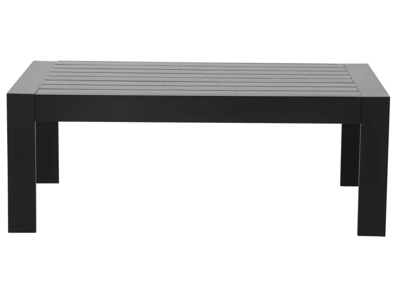 7 - Sitzer Gartenlounge - Set aus Aluminium mit Polster Grau/Schwarz - MeXo - Home