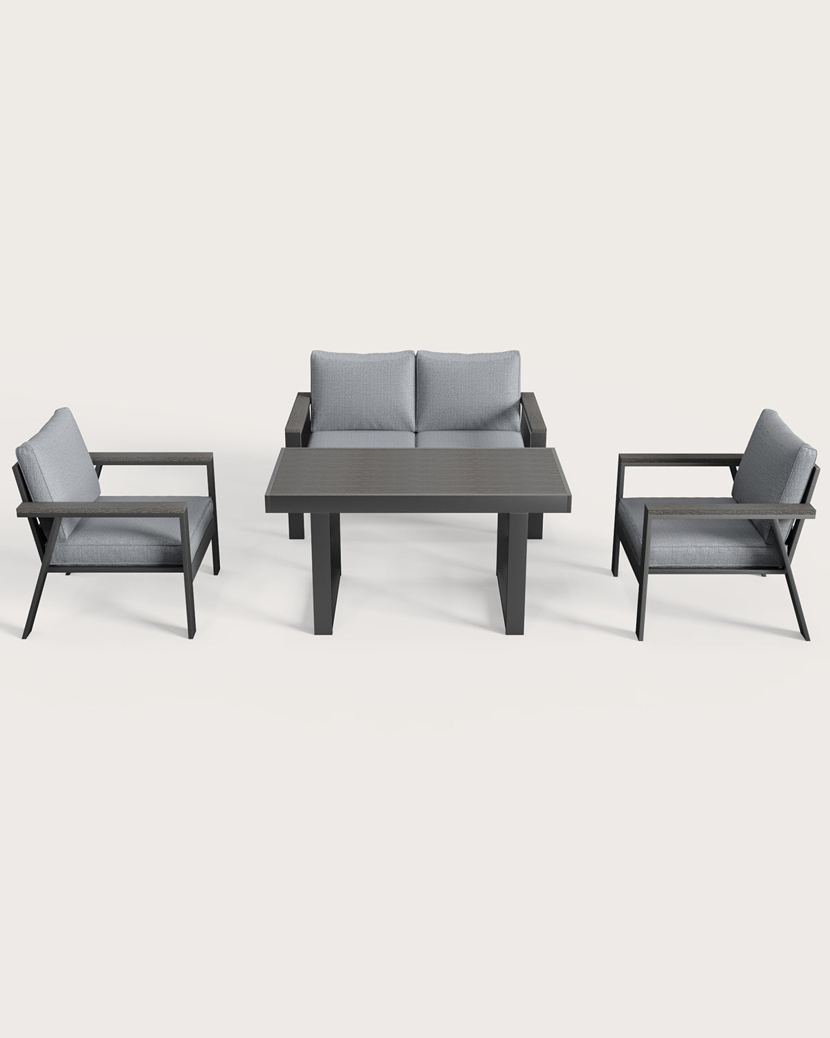 MEXO Gartenmöbel Set 4-tlg. 3–4 Personen