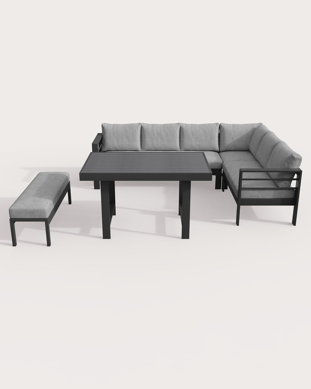 MEXO XXL Garten-Ecklounge 5-tlg. 6–8 Personen