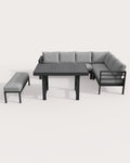 MEXO XXL Garten-Ecklounge 5-tlg. 6–8 Personen