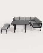 MEXO XXL Garten-Ecklounge 5-tlg. 6–8 Personen