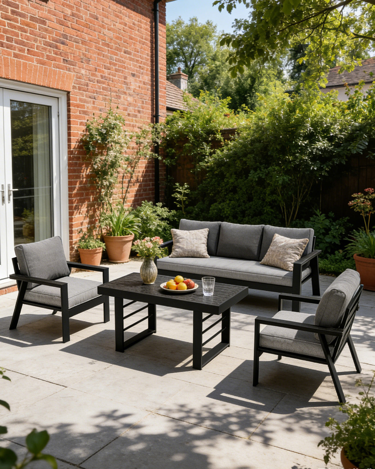 MEXO Gartenmöbel Set 4-tlg. 5–6 Personen