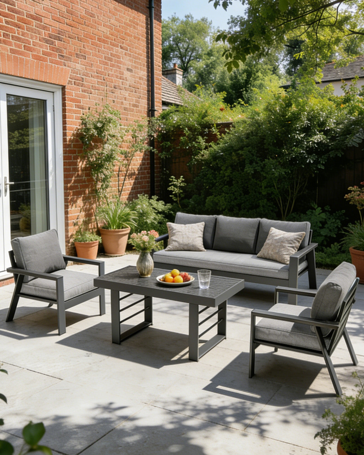 MEXO Gartenmöbel Set 4-tlg. 4–5 Personen