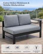 MEXO Gartenlounge 5-tlg. 6–8 Personen