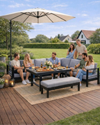 MEXO Gartenlounge 5-tlg. 6–8 Personen