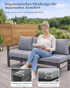 MEXO XXL Garten-Ecklounge 5-tlg. 6–8 Personen