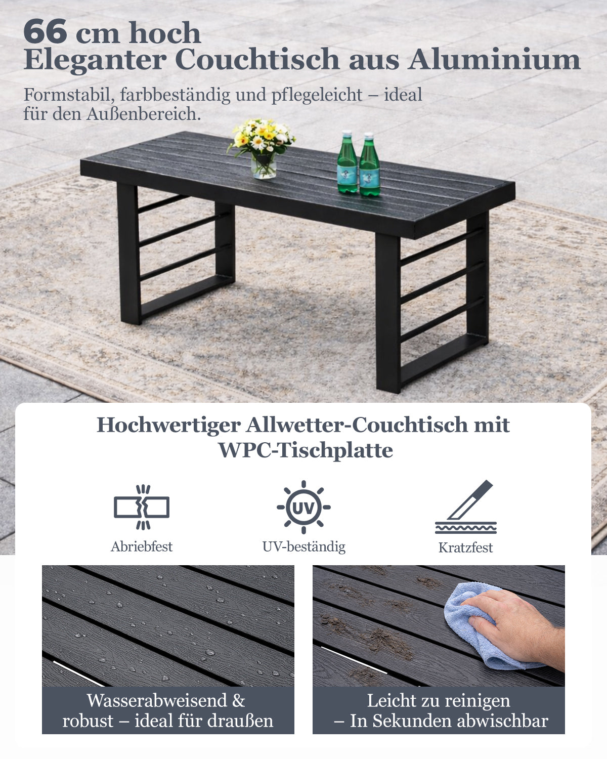 MEXO Gartenmöbel Set 4-tlg. 5–6 Personen