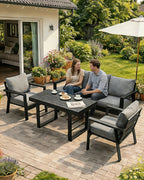 MEXO Gartenmöbel Set 4-tlg. 5–6 Personen