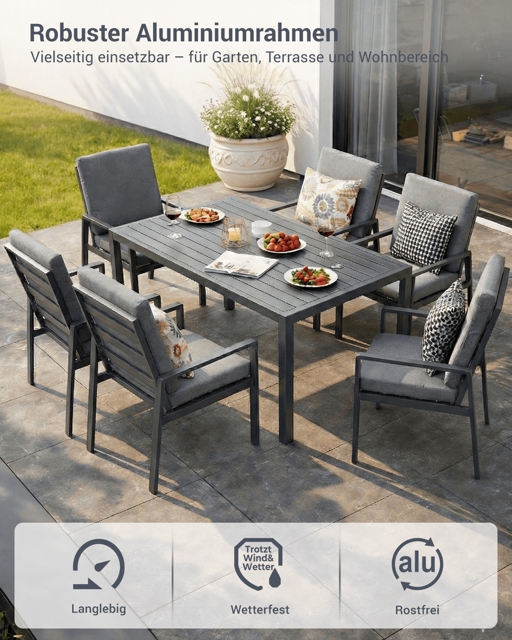 Garten Essgruppe 4/6 Personen - MeXo