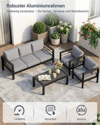 Gartenlounge Set 4 - 5 Personen - MeXo