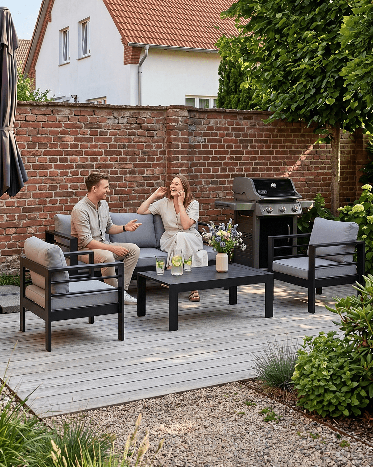 Gartenlounge Set 4 - 5 Personen - MeXo