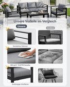 Gartenlounge Set 4 - 5 Personen - MeXo