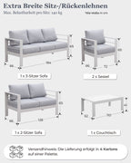 Gartenlounge Set für 6 - 7 Personen - MeXo