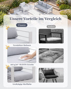 Gartenlounge Set für 6 - 7 Personen - MeXo