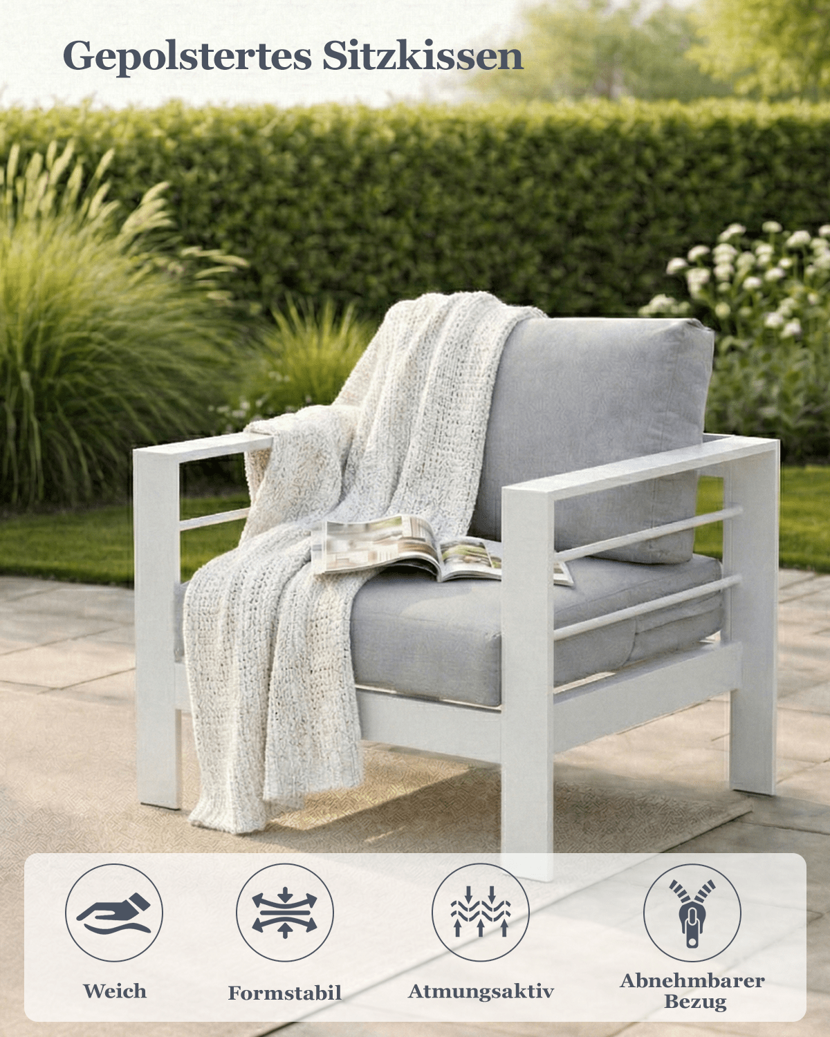 Gartenlounge Set für 6 - 7 Personen - MeXo
