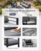 Gartenmöbel 5 - tlg. für 6 - 7 Personen - MeXo