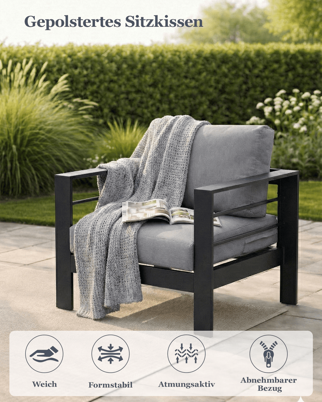 Gartenmöbel 5 - tlg. für 6 - 7 Personen - MeXo