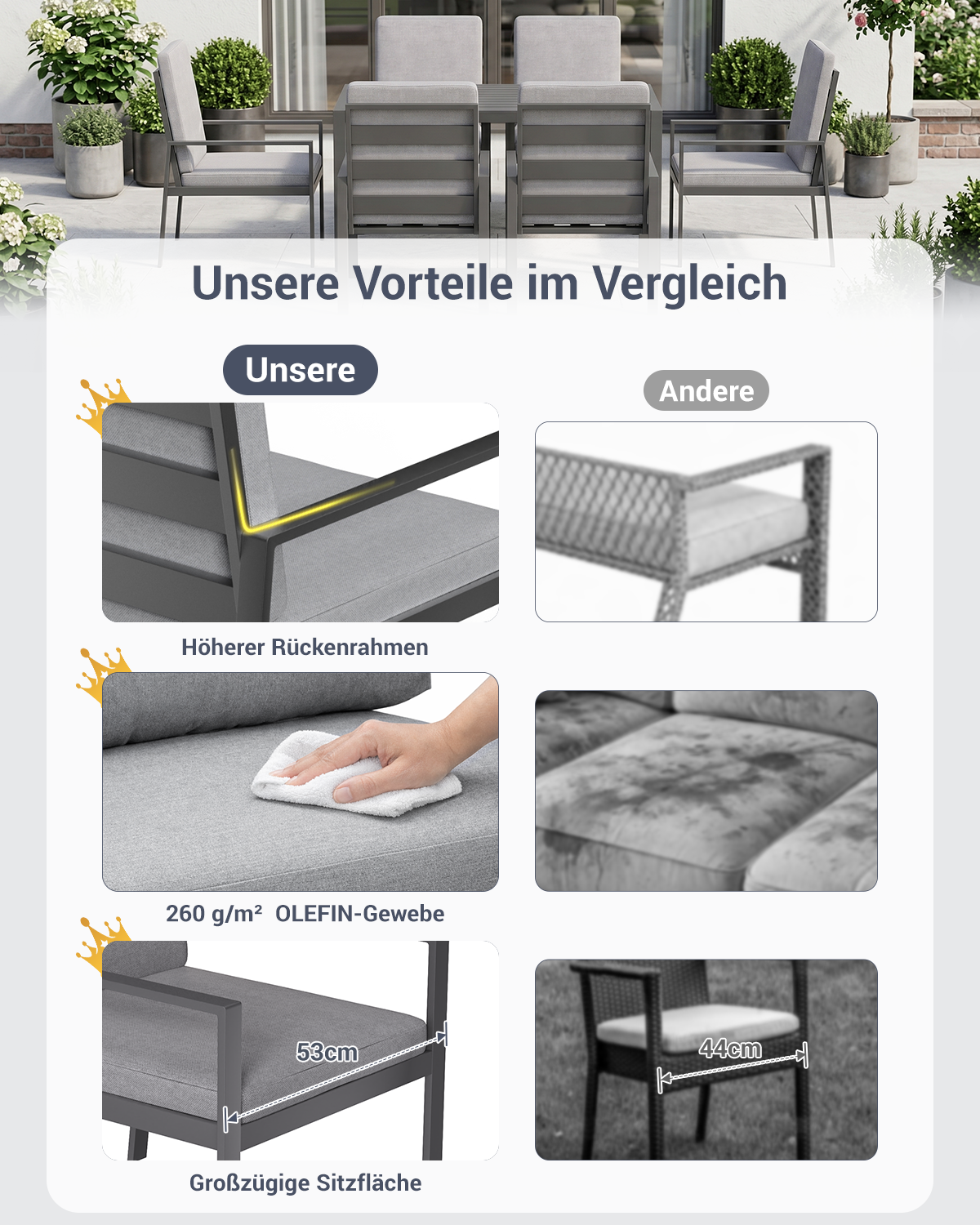 Garten Essgruppe 4/6 Personen