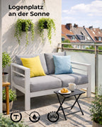 MEXO Alu Loungesofa 2 - Sitzer - MeXo