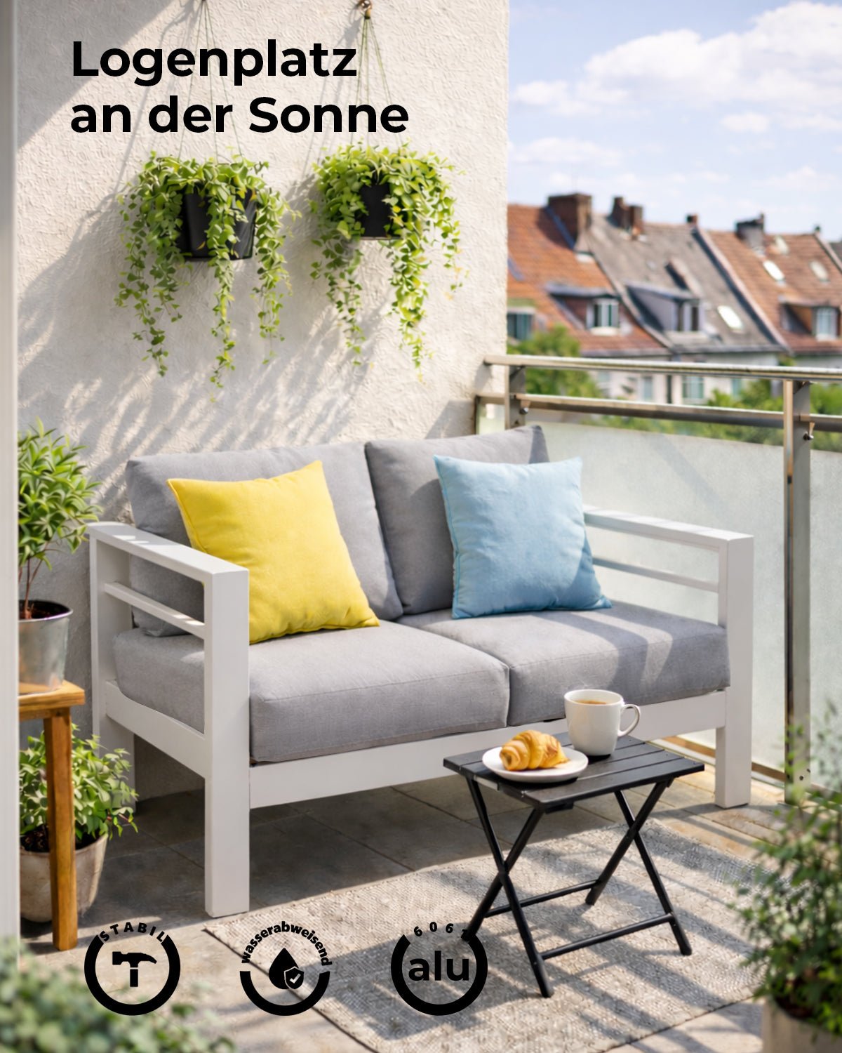 MEXO Alu Loungesofa 2 - Sitzer - MeXo