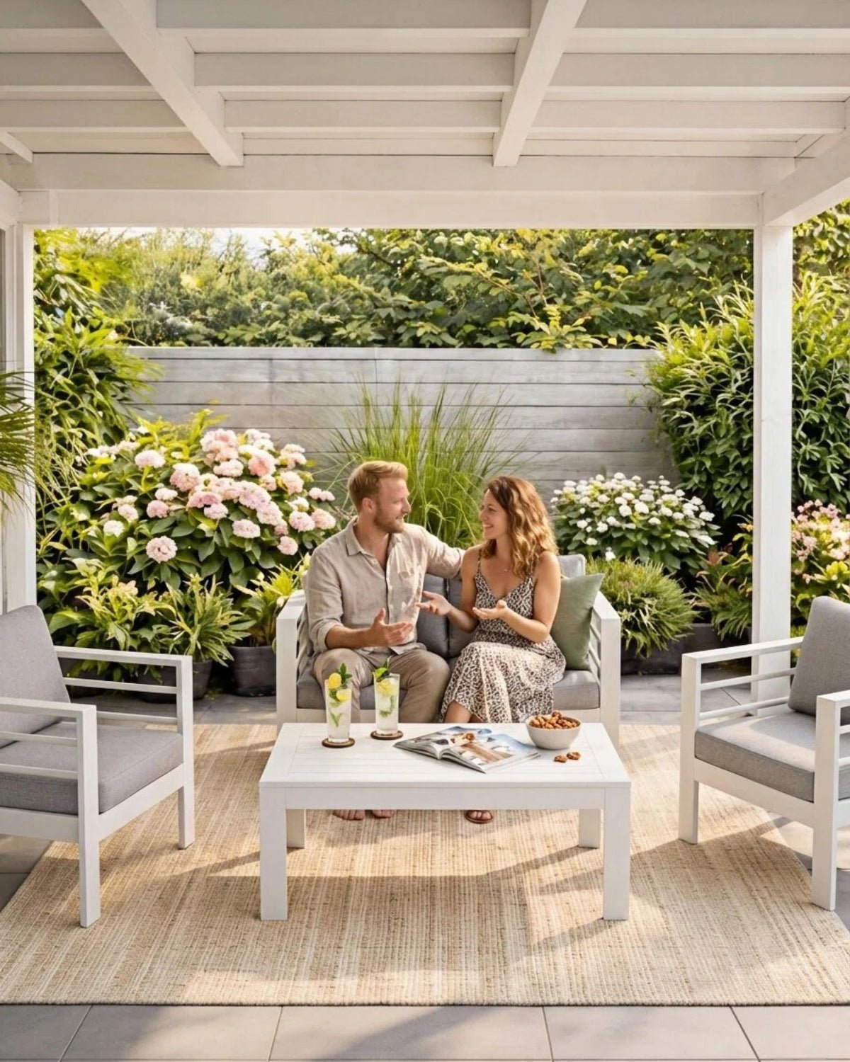 MEXO Balkon - Gartenlounge 4 - tlg. - MeXo