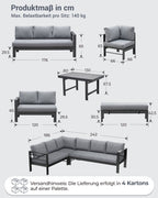 MEXO Ecklounge Schenkel links 5 - tlg. 6 - 8P - MeXo - Home