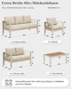 MEXO Gartenlounge 5 - tlg. 5–7 Personen - MeXo