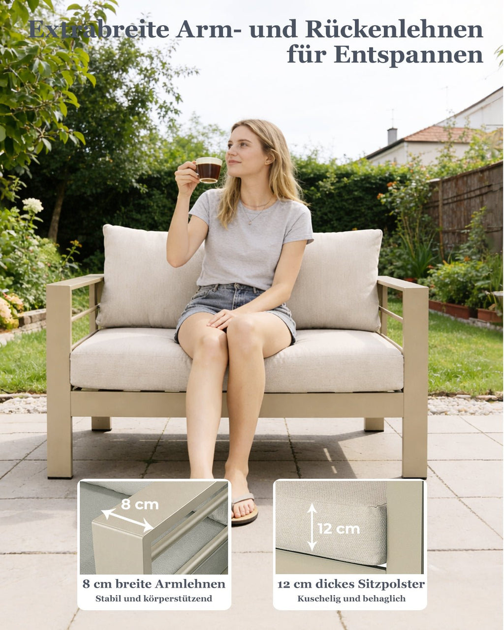 MEXO Gartenlounge 5 - tlg. 5–7 Personen - MeXo