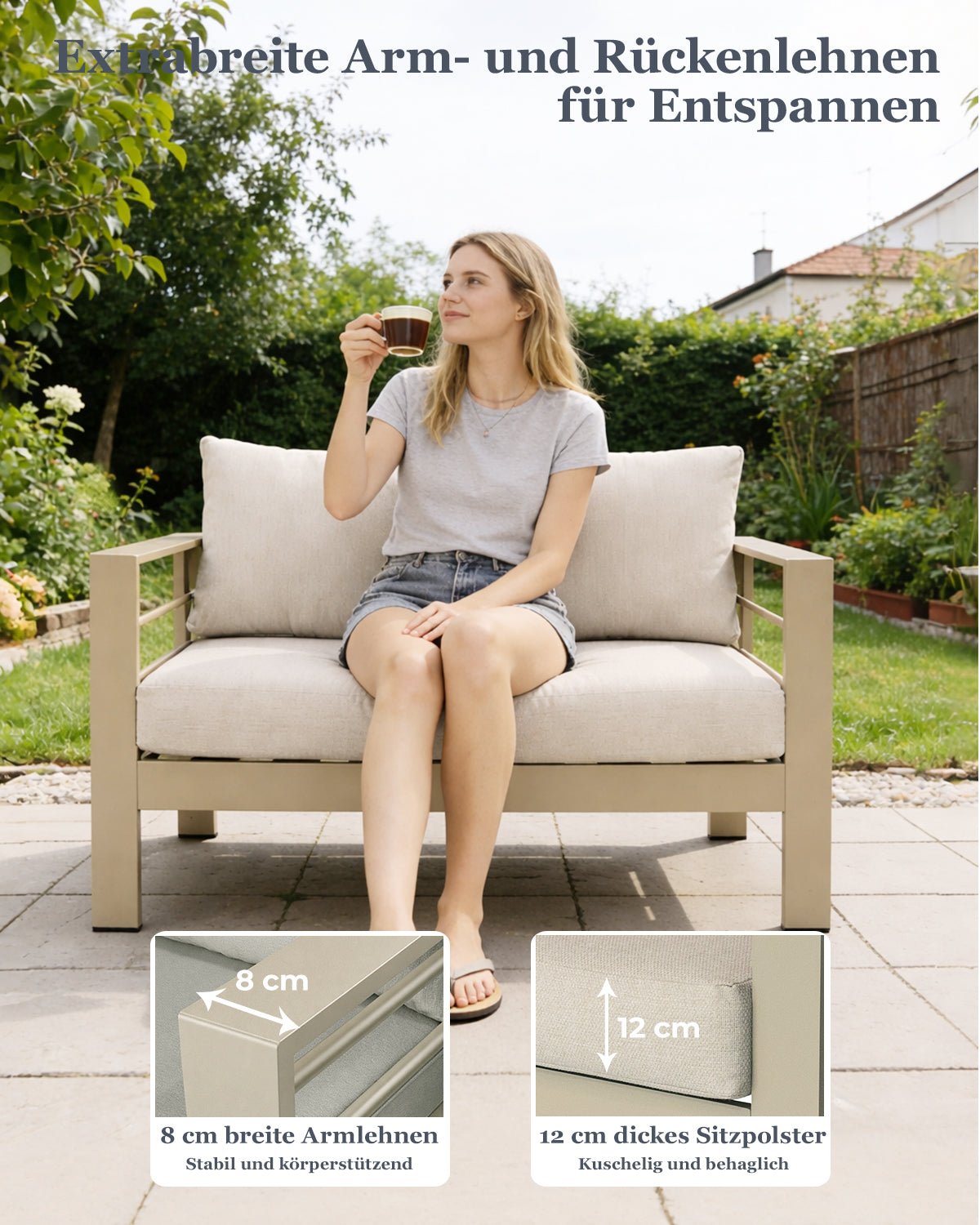 MEXO Gartenlounge 5 - tlg. 5–7 Personen - MeXo