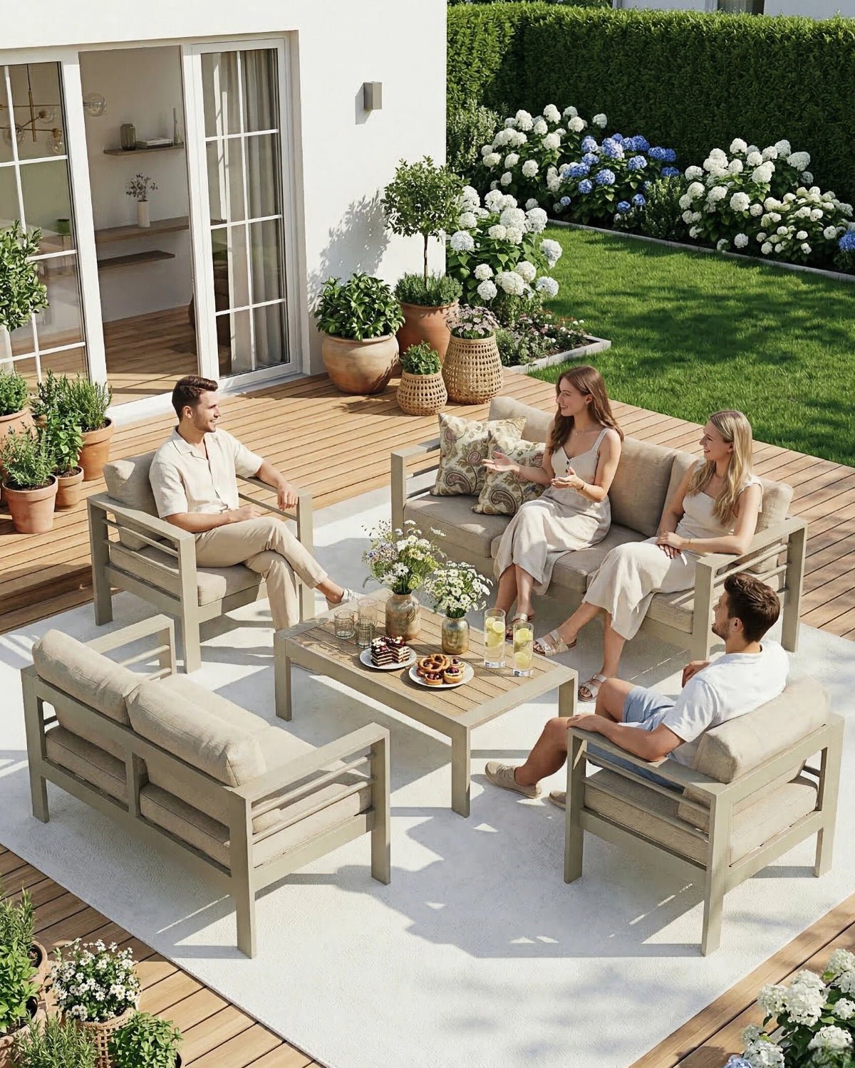 MEXO Gartenlounge 5 - tlg. 5–7 Personen - MeXo