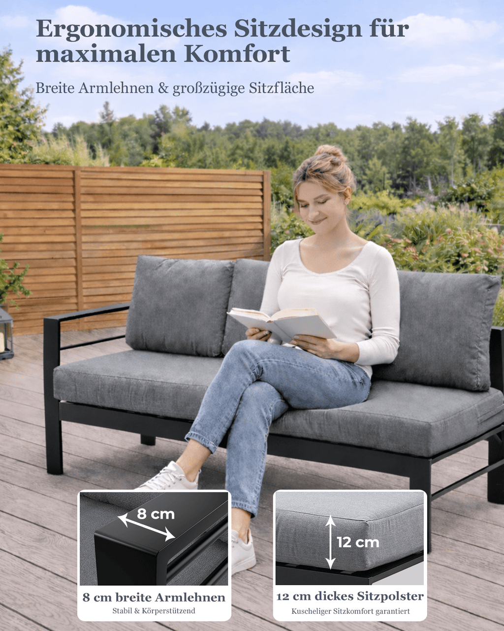 MEXO Gartenlounge 5 - tlg. 6–8 Personen - MeXo