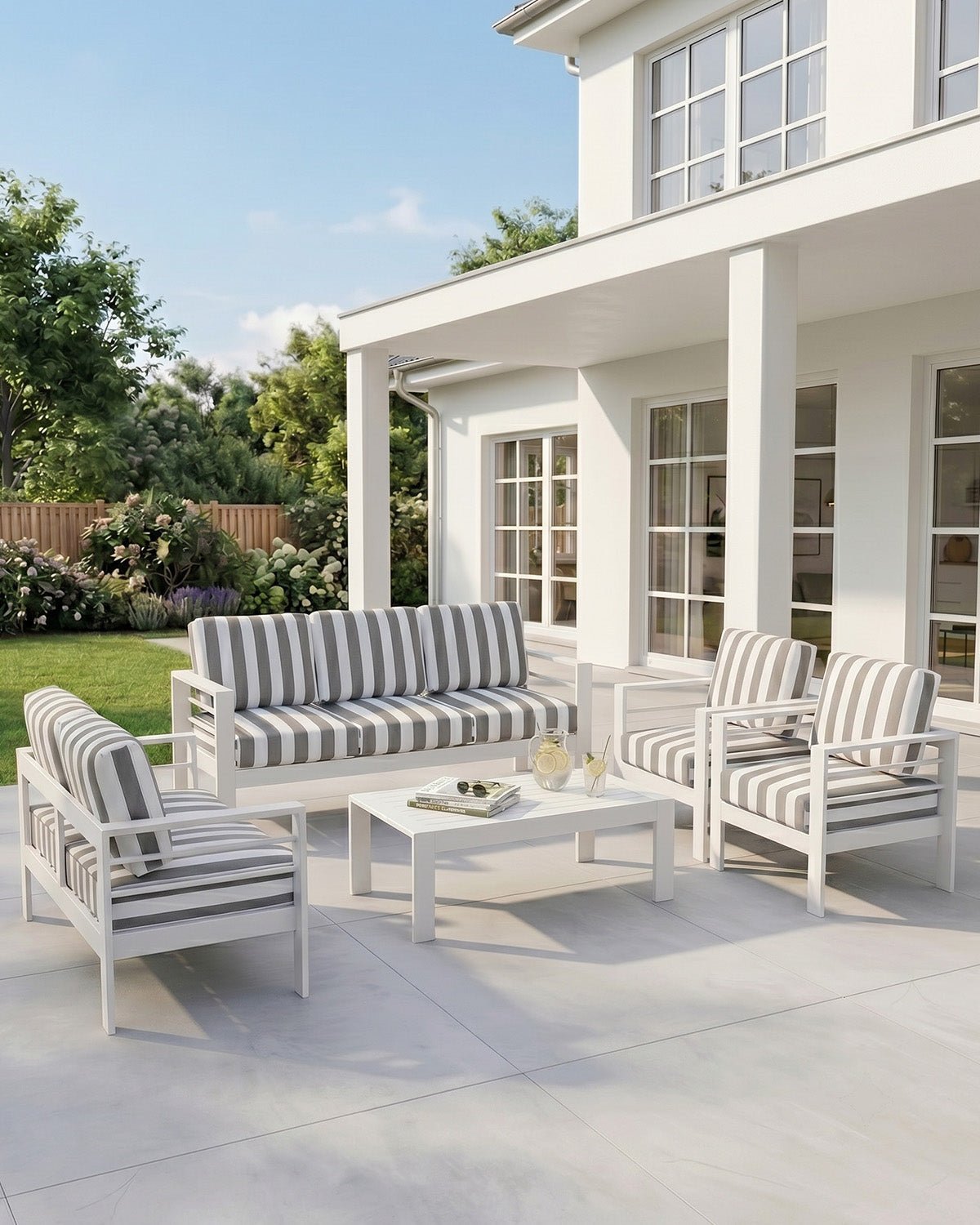 MEXO Gartenlounge-Set 5-tlg. 6–7 Personen - MeXo