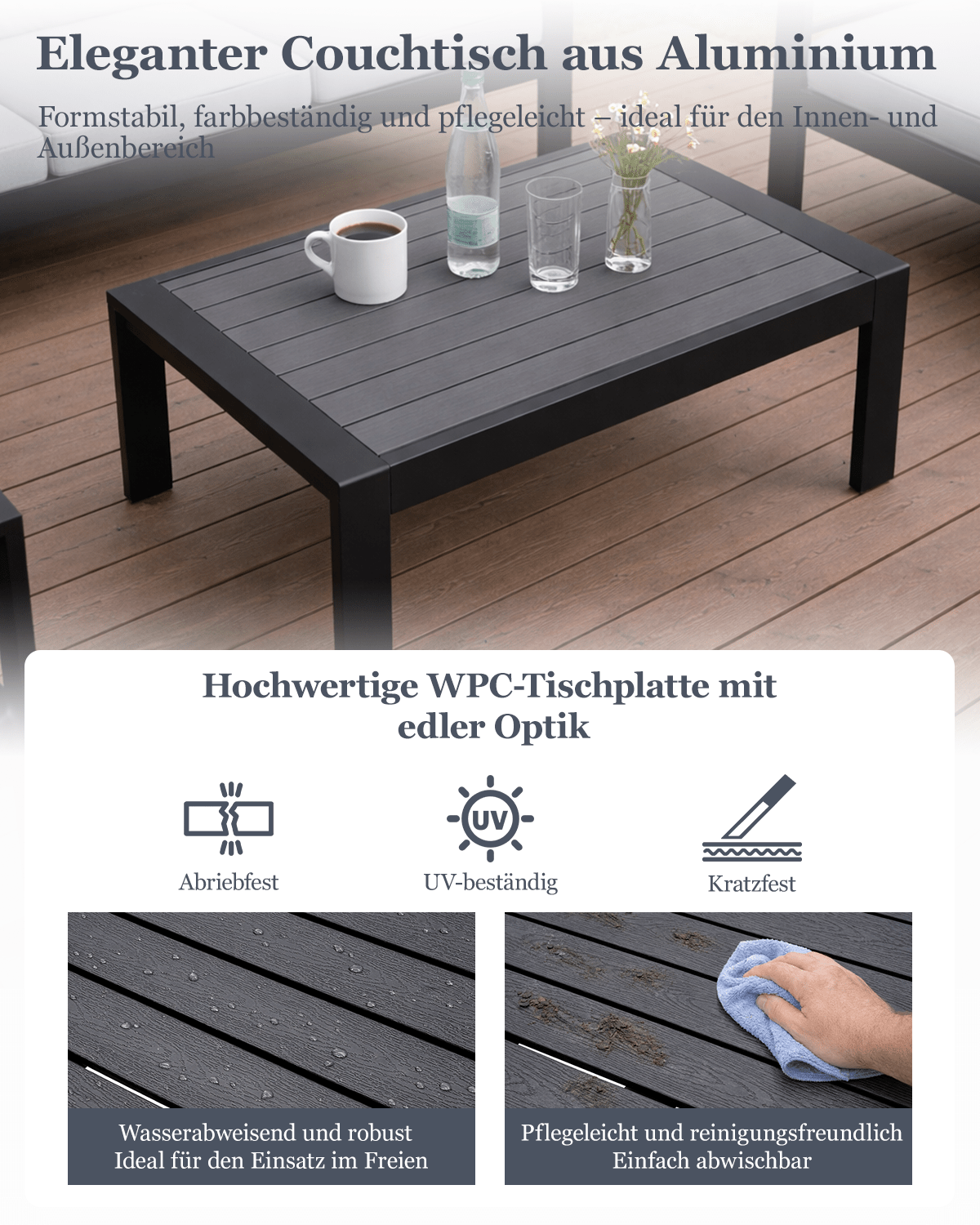 MEXO Gartenlounge - Set 5 - tlg. 6–7 Personen - MeXo