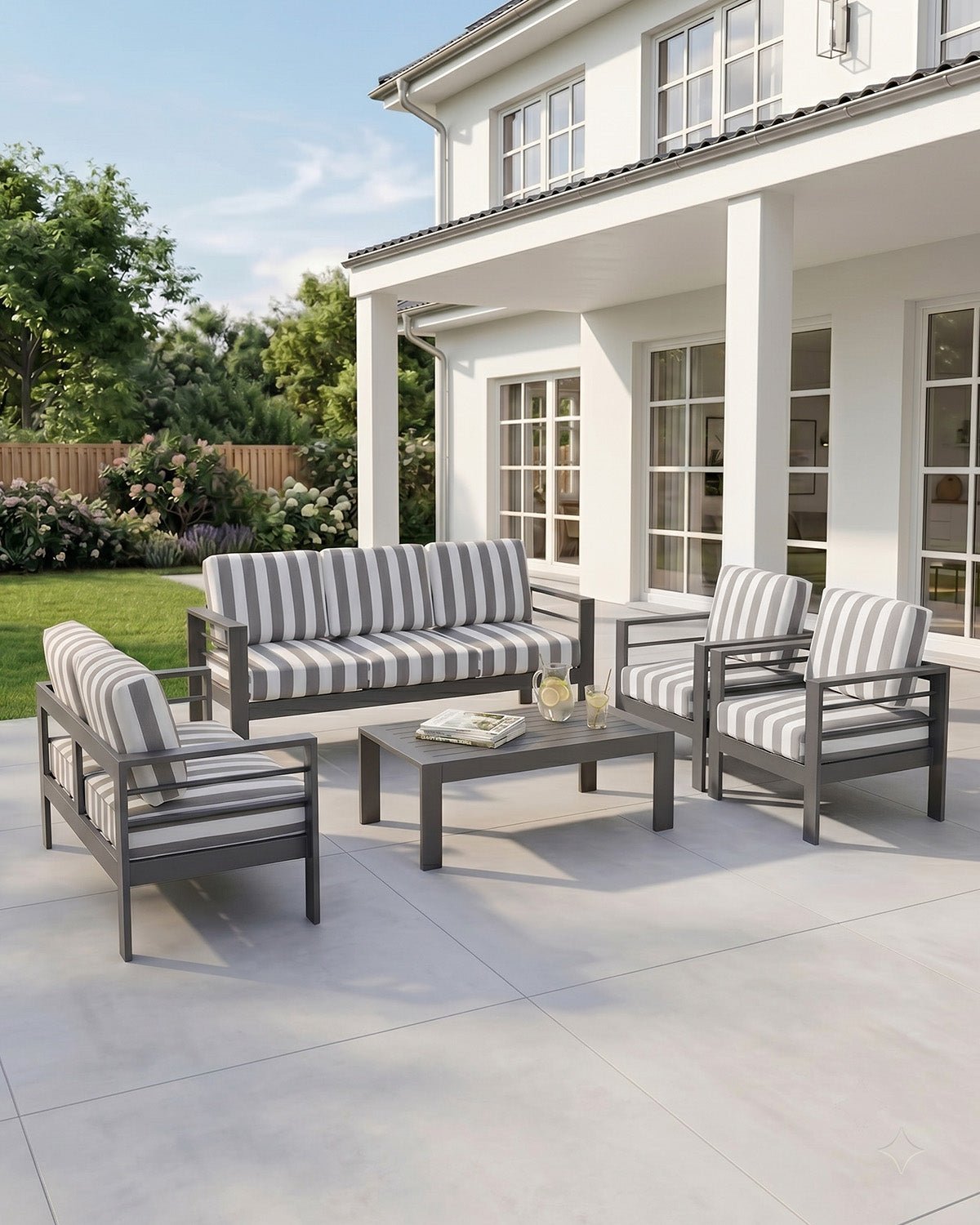 MEXO Gartenlounge-Set 5-tlg. 6–7 Personen - MeXo