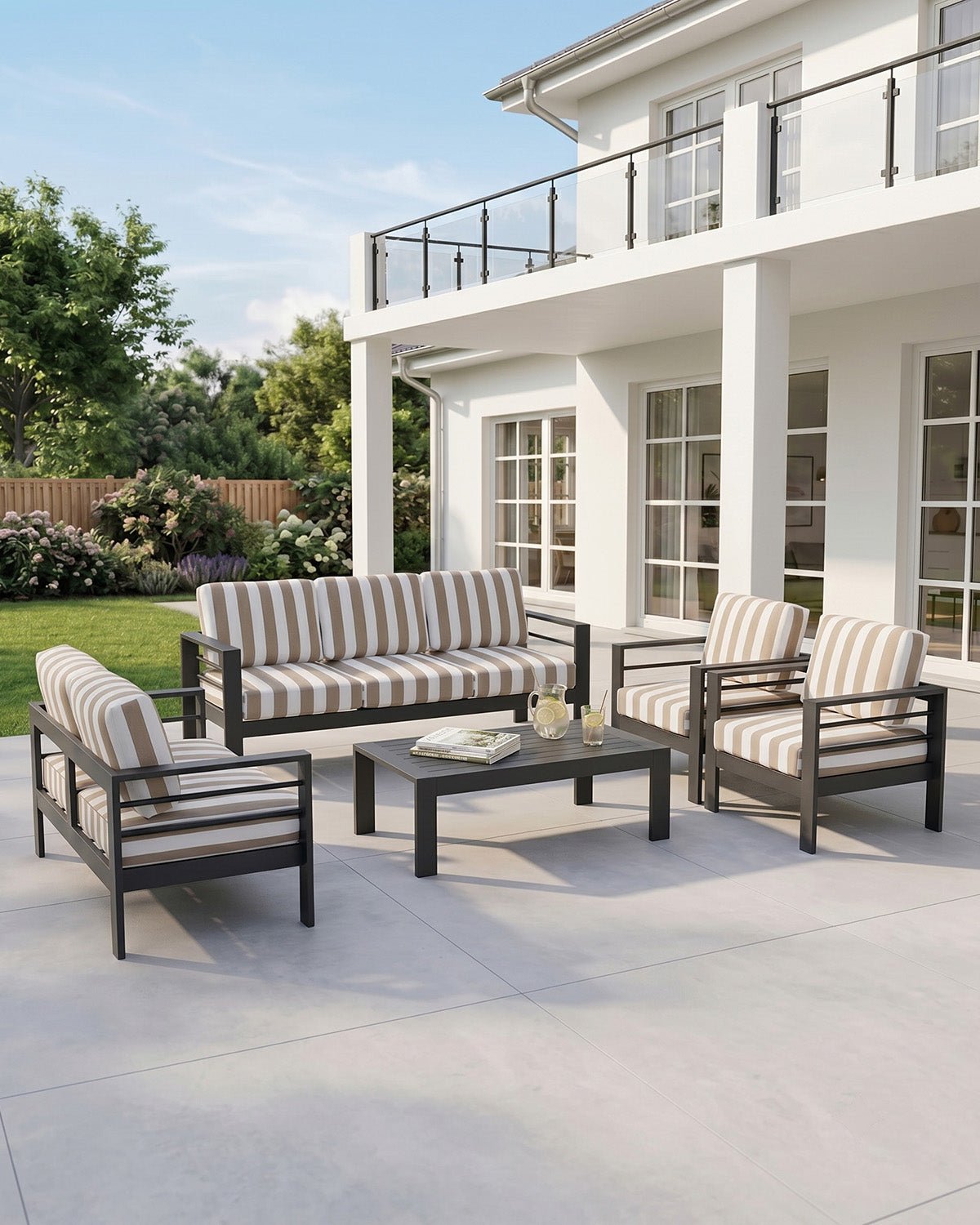 MEXO Gartenlounge-Set 5-tlg. 6–7 Personen - MeXo