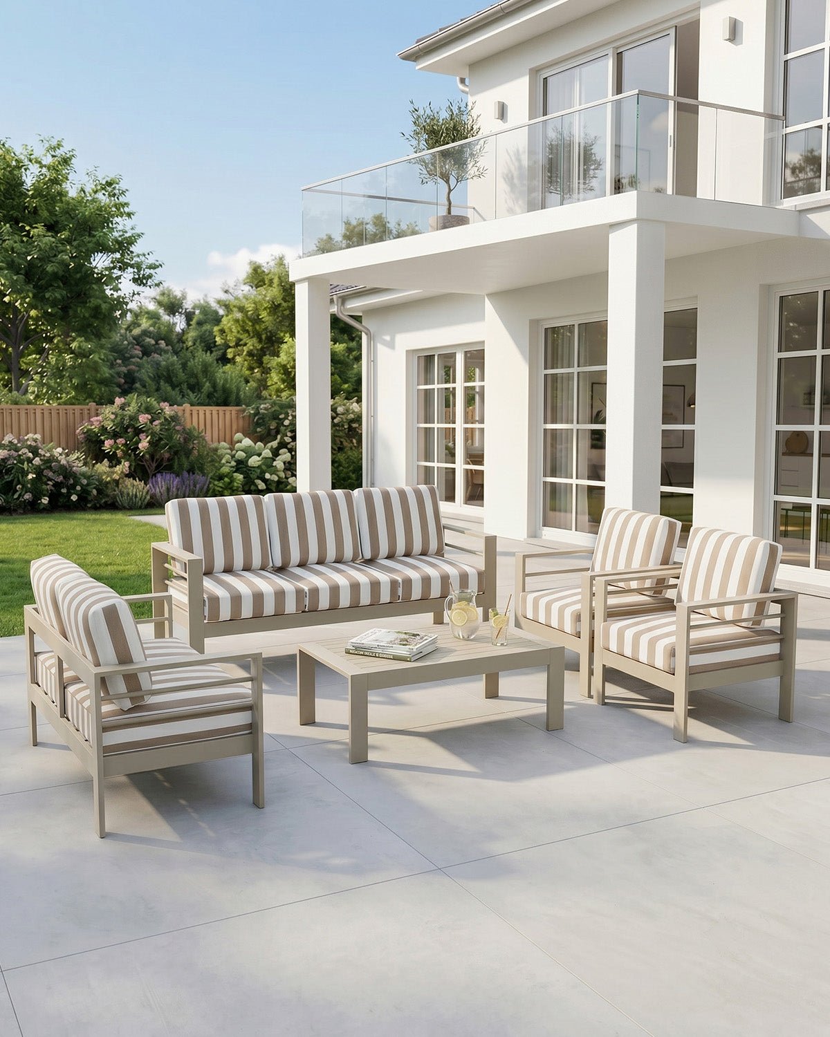 MEXO Gartenlounge-Set 5-tlg. 6–7 Personen - MeXo