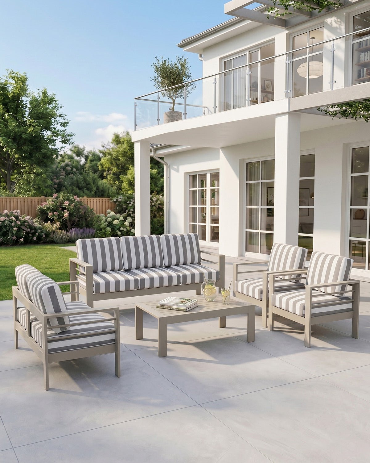 MEXO Gartenlounge-Set 5-tlg. 6–7 Personen - MeXo