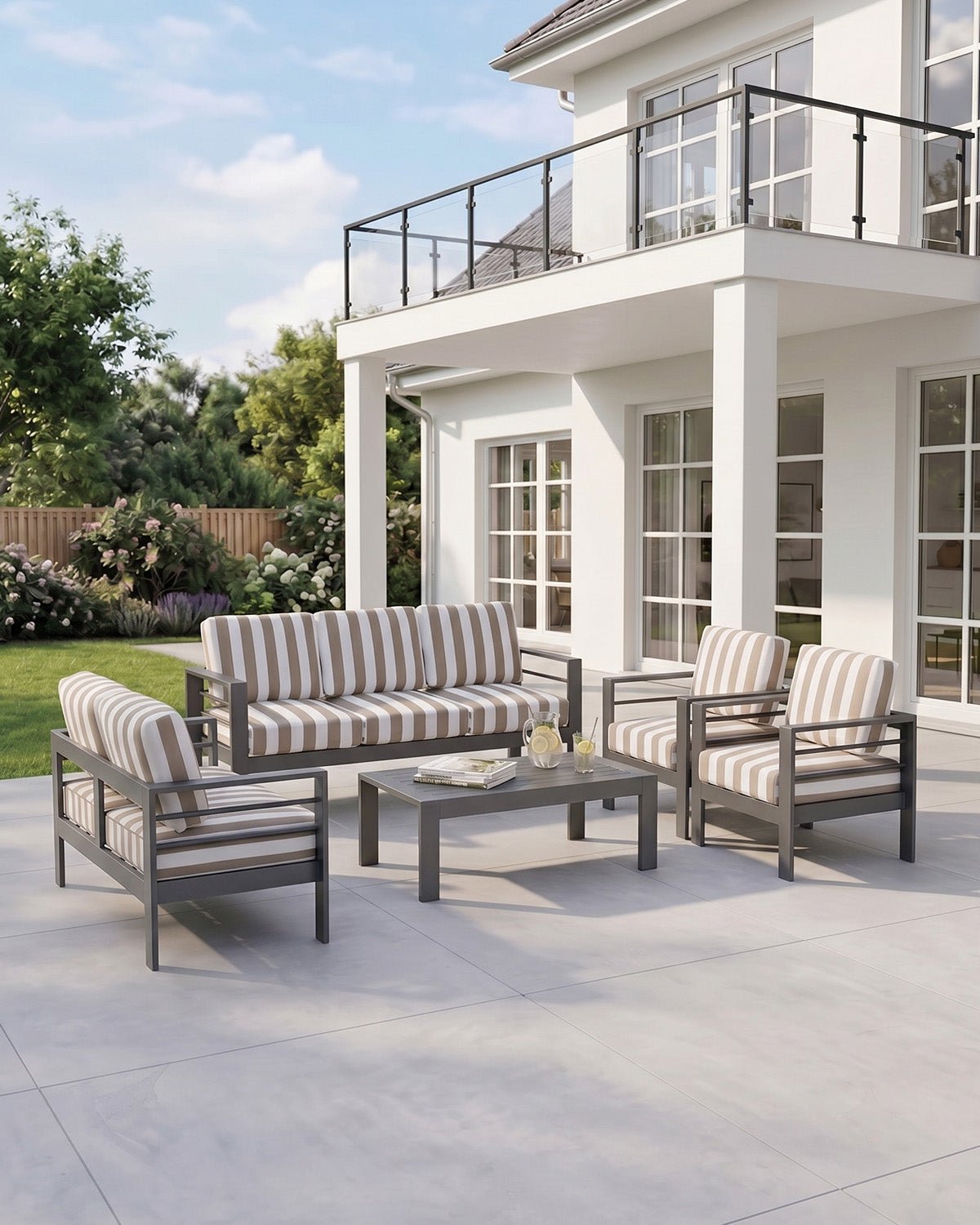 MEXO Gartenlounge-Set 5-tlg. 6–7 Personen - MeXo