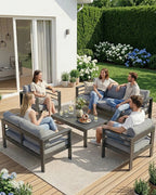 MEXO Gartenlounge - Set 5 - tlg. 6–7 Personen - MeXo