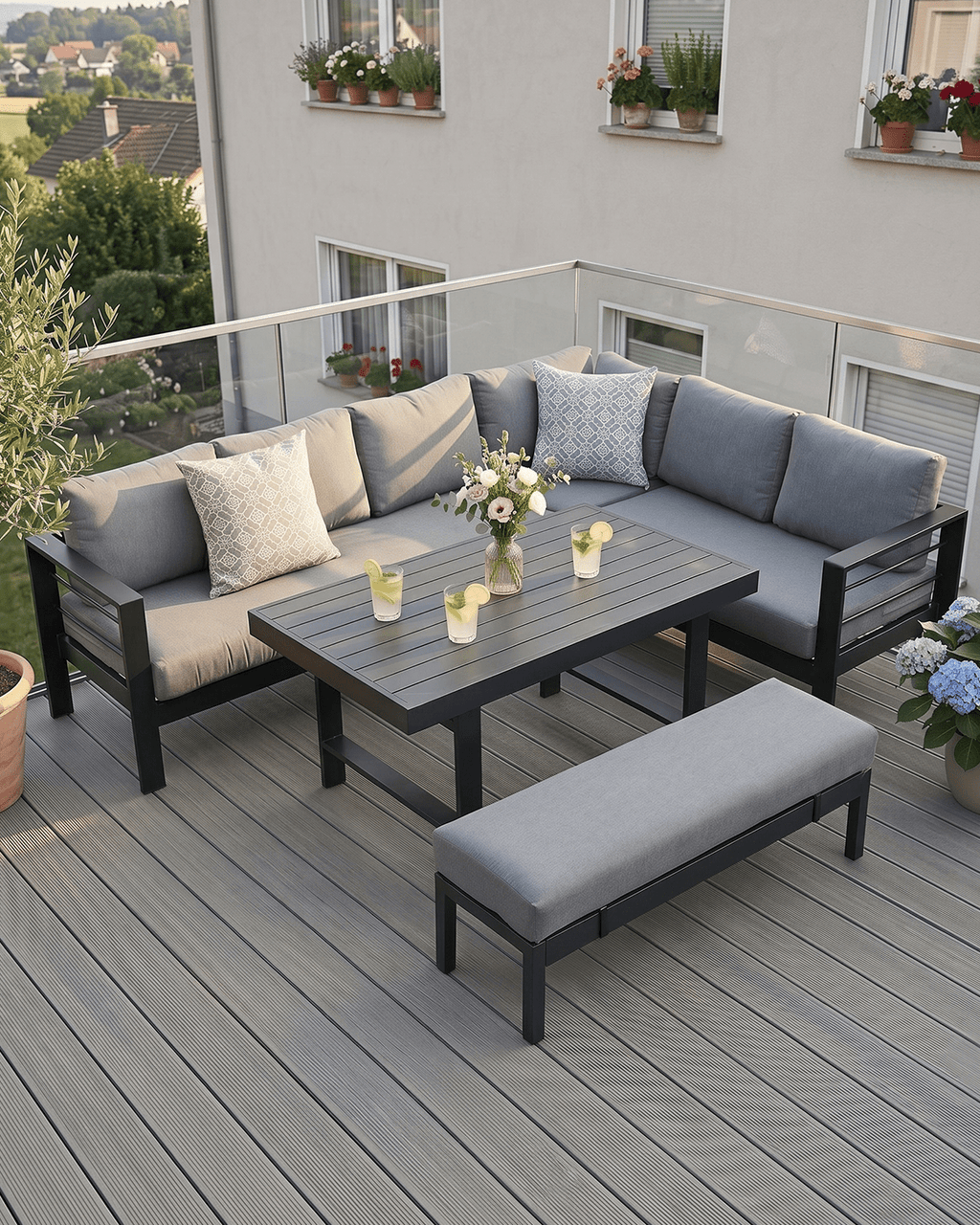 MEXO Gartenlounge-Set 6–8 Personen - MeXo