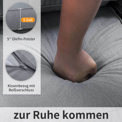 MeXo Gartenlounge - Set Ecklounge Outdoor 6 - 8 personen, (Gartenmöbel Set Aluminium, Loungegruppen mit 3 Ecksofas, 1 Bank, 1 Esstisch), Gartenlounge Set wetterfest Sitzgruppe Essgruppe Garnitur - MeXo - Home