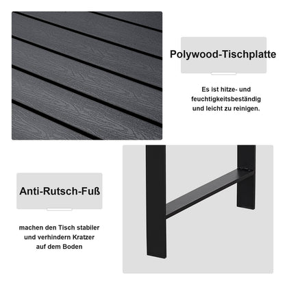 MeXo Gartenlounge - Set Ecklounge Outdoor 6 - 8 personen, (Gartenmöbel Set Aluminium, Loungegruppen mit 3 Ecksofas, 1 Bank, 1 Esstisch), Gartenlounge Set wetterfest Sitzgruppe Essgruppe Garnitur - MeXo - Home