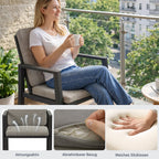 MEXO Gartenlounge - Set Garten Essgruppe für 6 Personen (Gartenmöbel - Set aus Aluminium, 7 - tlg., mit ergonomischen Sesseln inkl. Kissen) - MeXo - Home