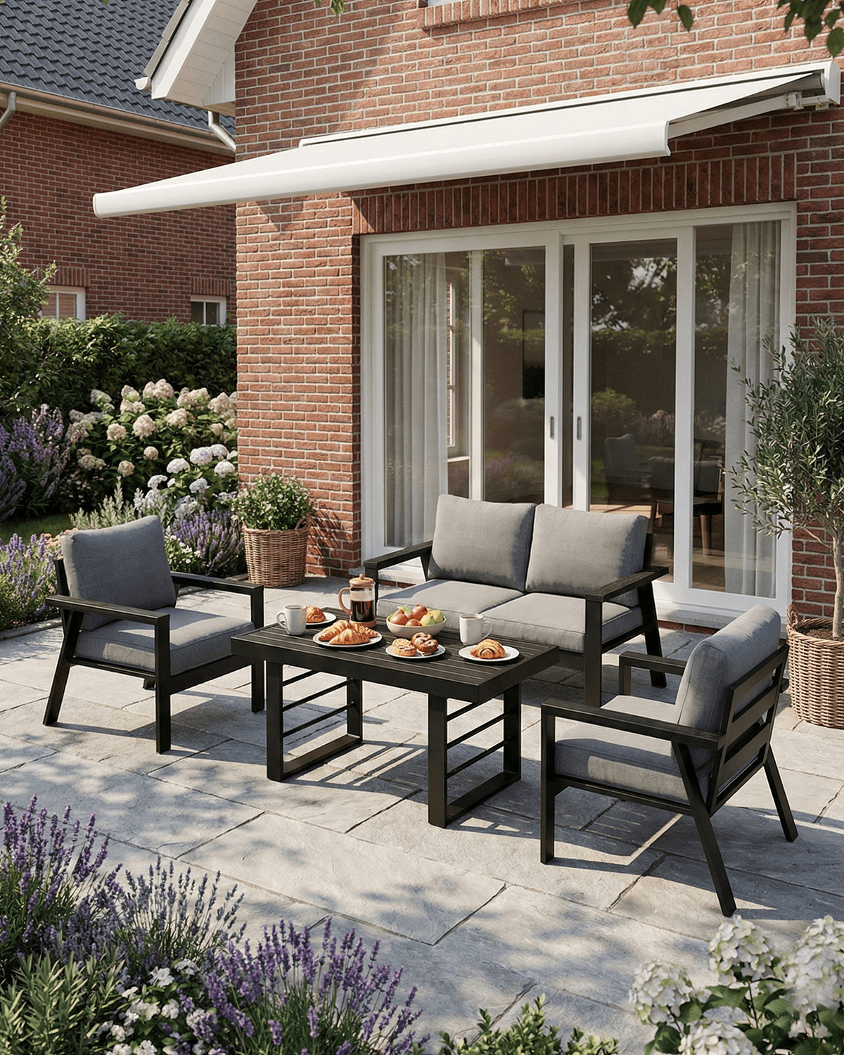 MEXO Gartenmöbel Set 4-tlg. 3–4 Personen - MeXo
