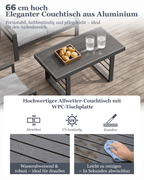 MEXO Gartenmöbel Set 4-tlg. 3–4 Personen - MeXo