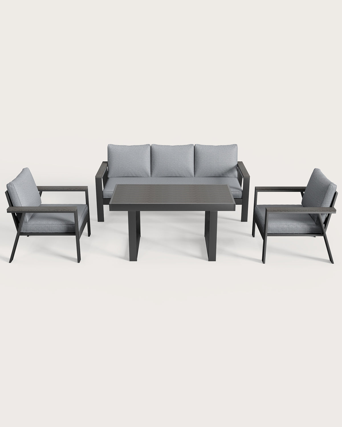 MEXO Gartenmöbel Set 4-tlg. 4–5 Personen